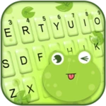 Logo of Cute Frog Tongue Keyboard Them android Application 