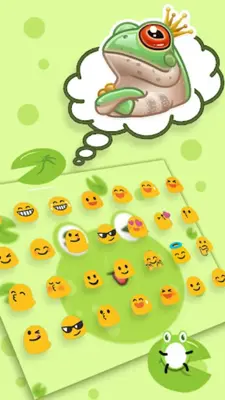 Cute Frog Tongue Keyboard Them android App screenshot 2